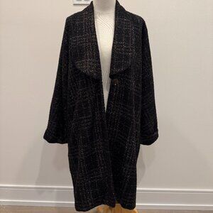 Fancy black/lurex coat
